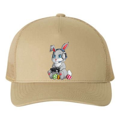 Happy Easter Day Bunny Egg Funny Yupoong Adult 5-Panel Trucker Hat