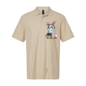 Happy Easter Day Bunny Egg Funny Softstyle Adult Sport Polo