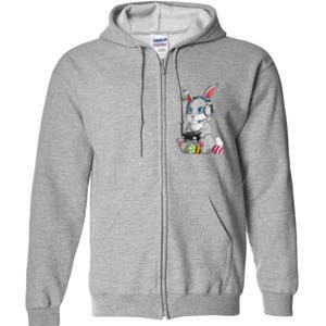 Happy Easter Day Bunny Egg Funny Full Zip Hoodie