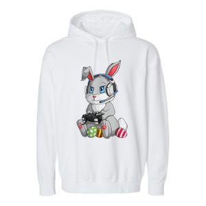 Happy Easter Day Bunny Egg Funny Garment-Dyed Fleece Hoodie