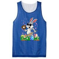 Happy Easter Day Baseball Bunny Rabbit Easter Basket Eggs Great Gift Mesh Reversible Basketball Jersey Tank