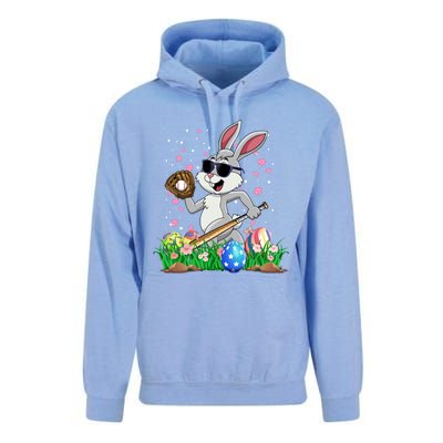 Happy Easter Day Baseball Bunny Rabbit Easter Basket Eggs Great Gift Unisex Surf Hoodie