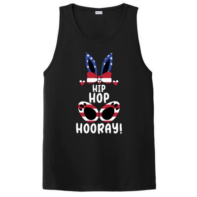 Happy Easter Day Egg Hunting Cute Bunny Usa Pride Flag Great Gift PosiCharge Competitor Tank