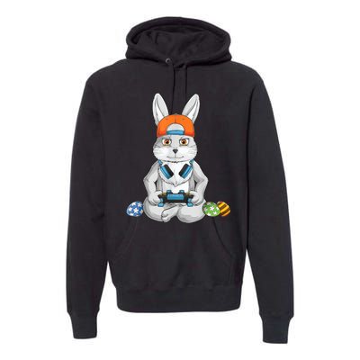 Happy Easter Day Bunny Egg Funny Boy Girls kid Gamer Premium Hoodie