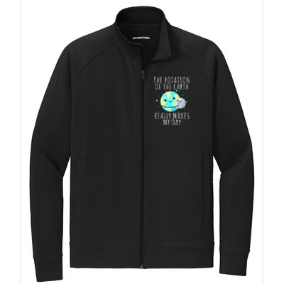 happy earth day Stretch Full-Zip Cadet Jacket