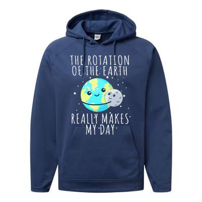 happy earth day Performance Fleece Hoodie