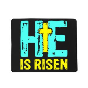 Happy Easter Day He Is Risen Christian Easter Mousepad