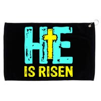 Happy Easter Day He Is Risen Christian Easter Grommeted Golf Towel