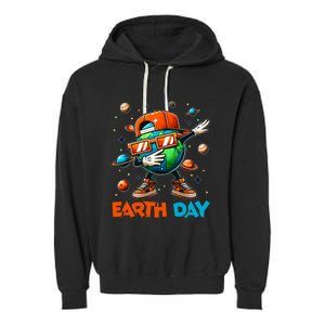 Happy Earth Day 2024 Funny Earth Day Dab Garment-Dyed Fleece Hoodie