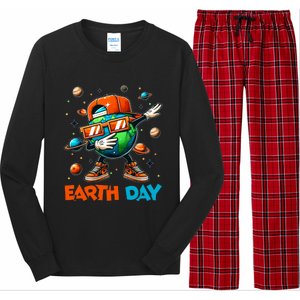 Happy Earth Day 2024 Funny Earth Day Dab Long Sleeve Pajama Set