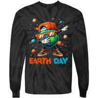 Happy Earth Day 2024 Funny Earth Day Dab Tie-Dye Long Sleeve Shirt