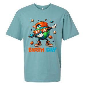 Happy Earth Day 2024 Funny Earth Day Dab Sueded Cloud Jersey T-Shirt