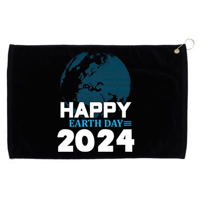 Happy Earth Day 2024 Grommeted Golf Towel