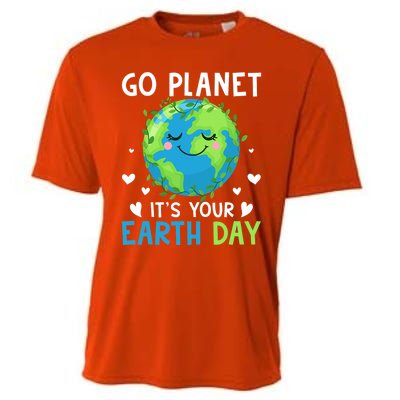 Happy Earth Day Go Planet It's Your Earth Day Great Gift Cooling Performance Crew T-Shirt