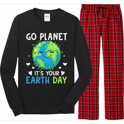 Happy Earth Day Go Planet It's Your Earth Day Great Gift Long Sleeve Pajama Set