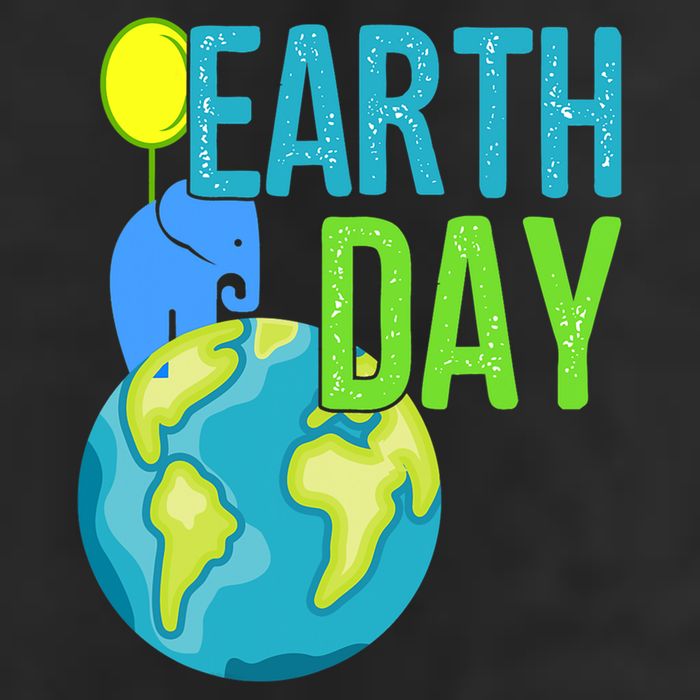 Happy Earth Day Great Vintage Earth Day Elephant Cute Gift Beanie
