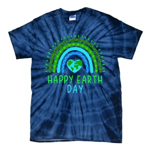 Happy Earth Day 2024 Cute Rainbow Earth Lover Tie-Dye T-Shirt