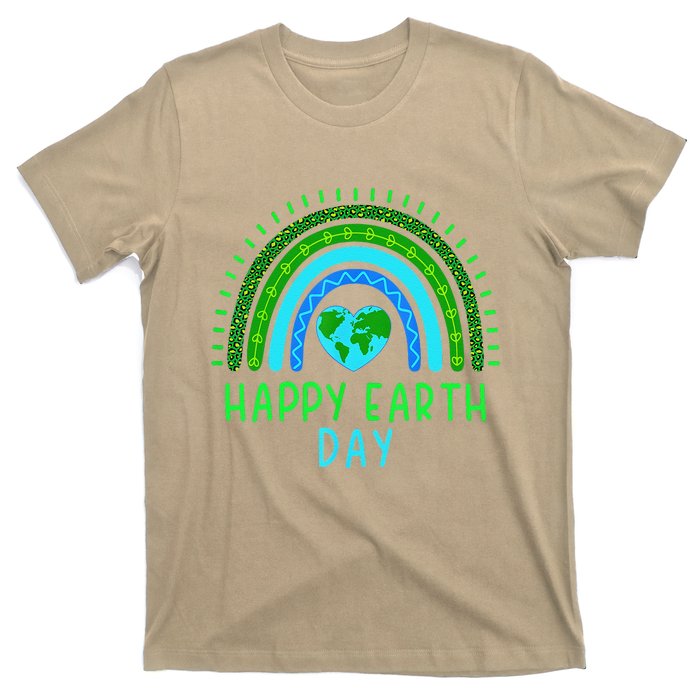 Happy Earth Day 2024 Cute Rainbow Earth Lover T-Shirt