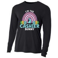 Happy Easter Day I'm The Cashier Bunny Cooling Performance Long Sleeve Crew