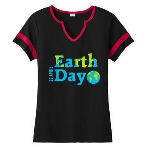 Happy Earth Day 2024 Gift Earth Day Ladies Halftime Notch Neck Tee