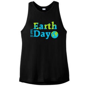 Happy Earth Day 2024 Gift Earth Day Ladies PosiCharge Tri-Blend Wicking Tank