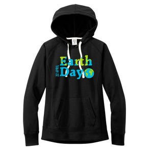 Happy Earth Day 2024 Gift Earth Day Women's Fleece Hoodie