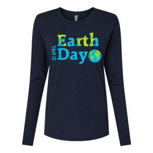 Happy Earth Day 2024 Gift Earth Day Womens Cotton Relaxed Long Sleeve T-Shirt