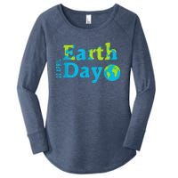 Happy Earth Day 2024 Gift Earth Day Women's Perfect Tri Tunic Long Sleeve Shirt