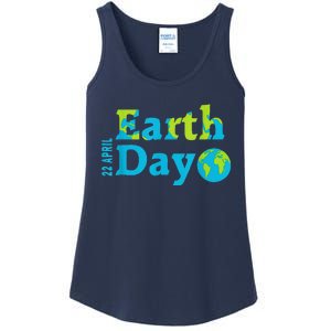 Happy Earth Day 2024 Gift Earth Day Ladies Essential Tank