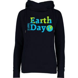 Happy Earth Day 2024 Gift Earth Day Womens Funnel Neck Pullover Hood