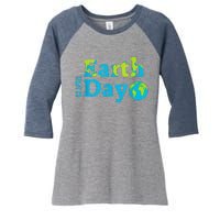 Happy Earth Day 2024 Gift Earth Day Women's Tri-Blend 3/4-Sleeve Raglan Shirt