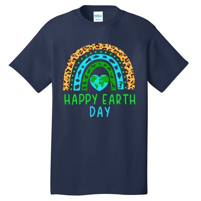 Happy Earth Day 2024 Rainbow Earth Lover Teachers Tall T-Shirt