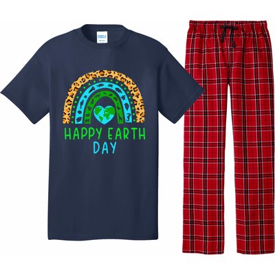 Happy Earth Day 2024 Rainbow Earth Lover Teachers Pajama Set