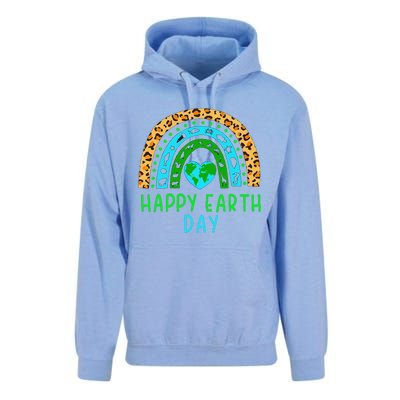 Happy Earth Day 2024 Rainbow Earth Lover Teachers Unisex Surf Hoodie