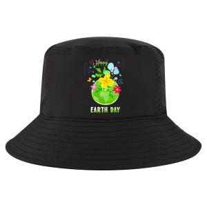 Happy Earth Day Flowers Planet Environment Cool Comfort Performance Bucket Hat