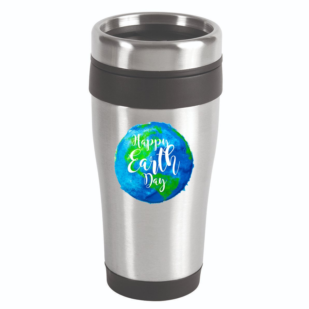 Happy Earth Day Globe 16oz Travel Tumbler