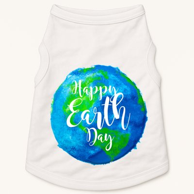 Happy Earth Day Globe Doggie Tank