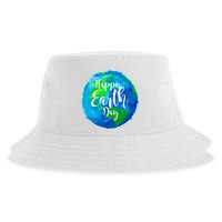 Happy Earth Day Globe Sustainable Bucket Hat