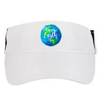 Happy Earth Day Globe Adult Drive Performance Visor