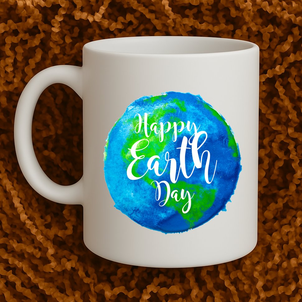 Happy Earth Day Globe Mug