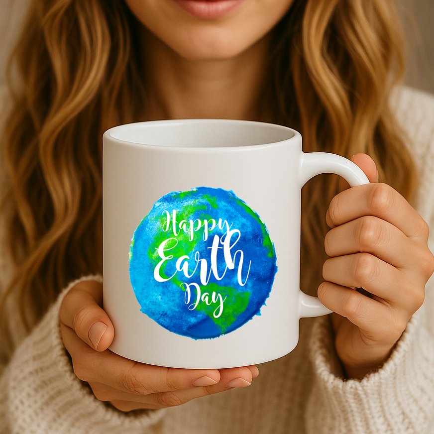 Happy Earth Day Globe Mug