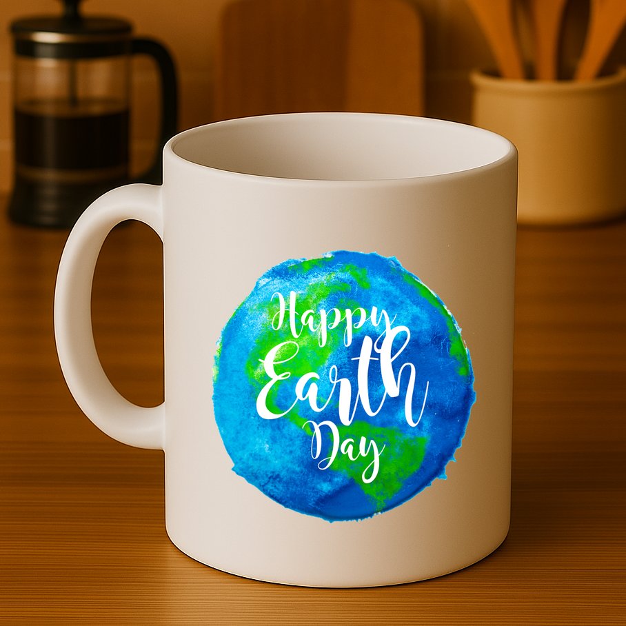Happy Earth Day Globe Mug