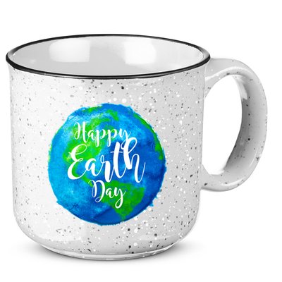 Happy Earth Day Globe 15oz Campfire Ceramic Mug