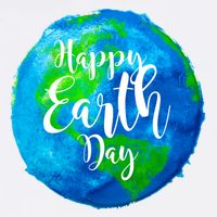 Happy Earth Day Globe Flatbill Hat