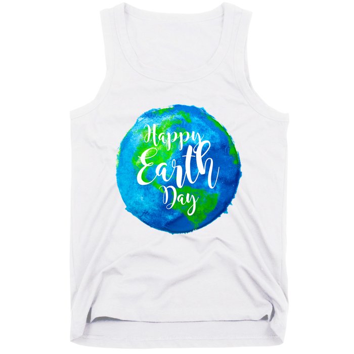Happy Earth Day Globe Tank Top