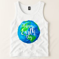 Happy Earth Day Globe Tank Top