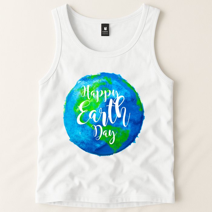 Happy Earth Day Globe Tank Top