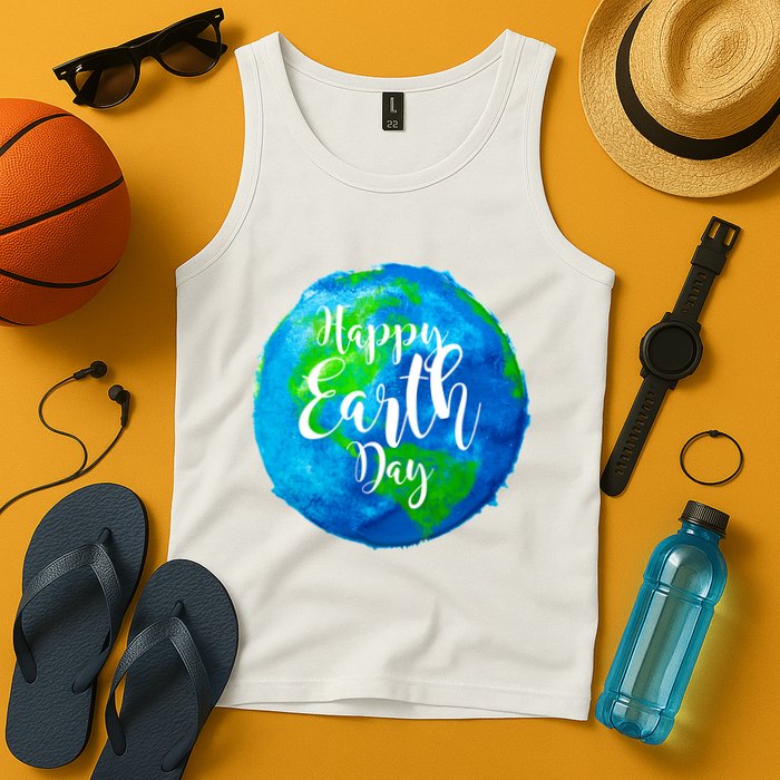 Happy Earth Day Globe Tank Top