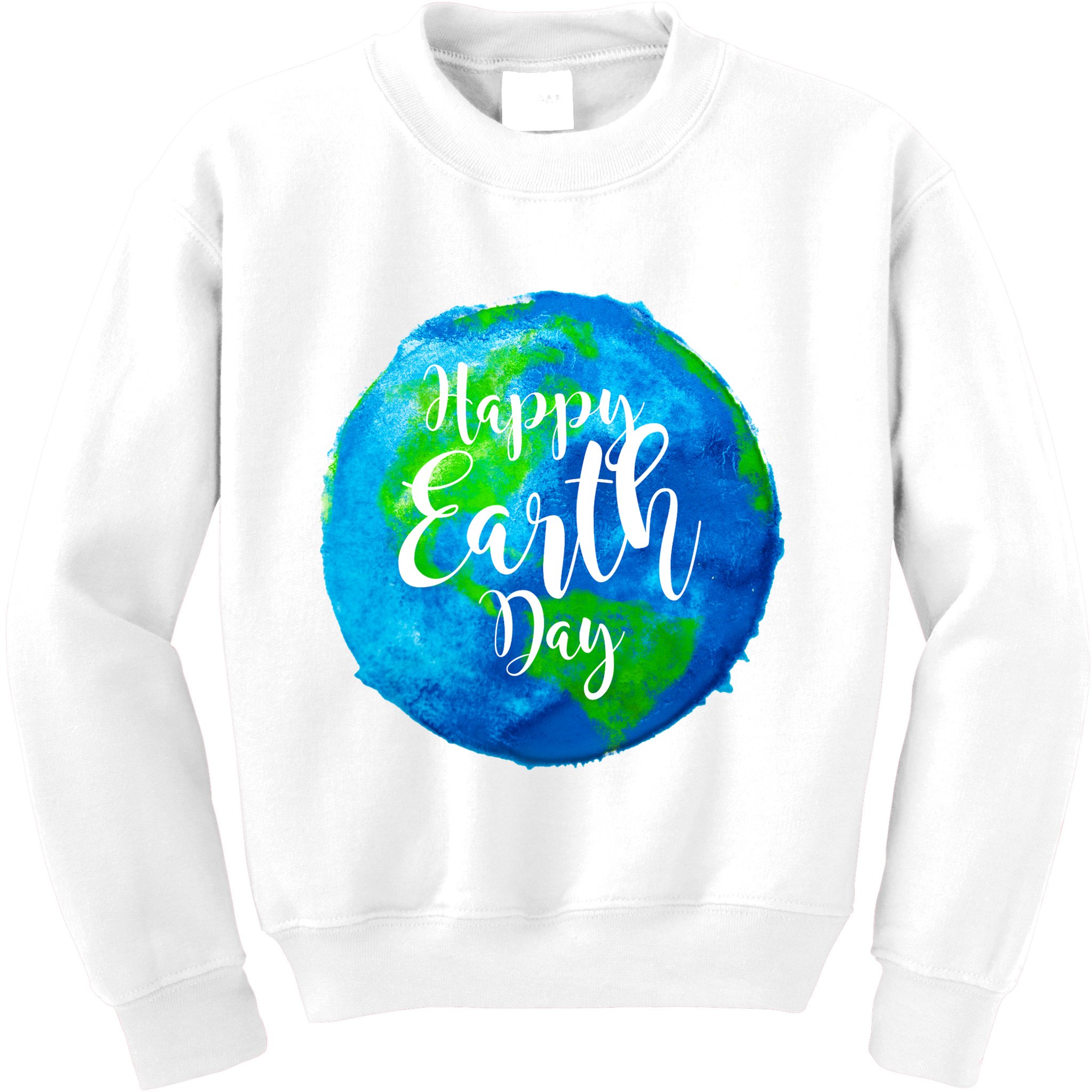 Happy Earth Day Globe Kids Sweatshirt