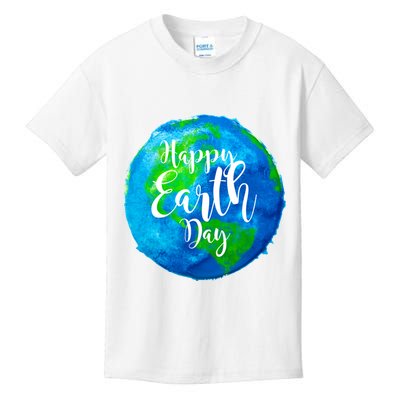 Happy Earth Day Globe Kids T-Shirt